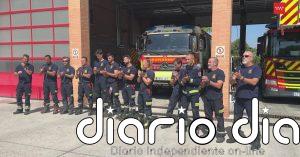 Los bomberos de la Comunidad de Madrid guardan un minuto de silencio en memoria del militar de la UME fallecido
