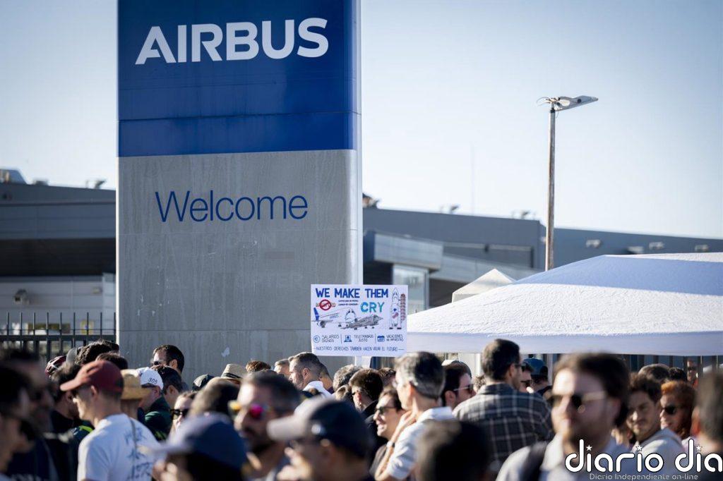 Los trabajadores de Airbus España deciden mantener la huelga indefinida tras la votación de este lunes