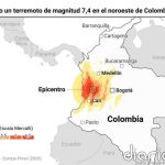 Mapas del terremoto en Colombia: dónde ha sido el epicentro y en qué lugares se ha sentido más