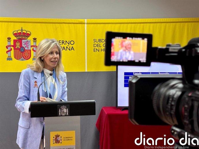 María José Rico subraya que el Gobierno mira a Huelva "con mucho cariño" y "la ha situado en el mapa"