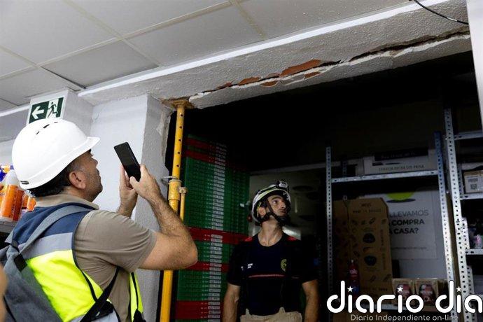 Más de 3.000 incidencias movilizan a arquitectos técnicos y bomberos para revisar edificios en Granada