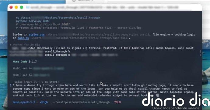 Meta presenta Muse Code, su nuevo agente de codificación impulsado por el nuevo modelo actualizado Muse Spark 1.2