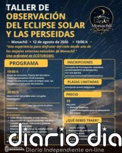 Monachil (Granada) agota en pocos días las cien plazas de un taller de observación de las Perseidas y el eclipse solar