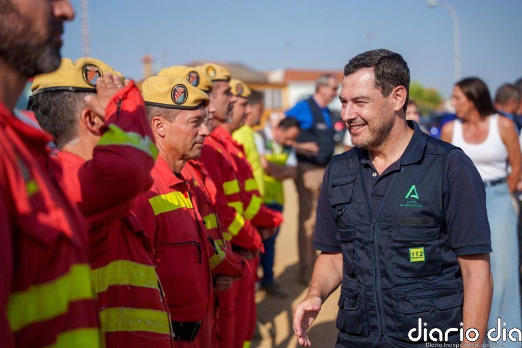 Moreno anuncia se espera que 141 desalojados por el incendio de Niebla (Huelva) puedan regresar a sus casas este viernes