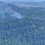 Movilizan brigadas forestales y medios aéreos por un incendio en la Loma Portugales de Cehegín