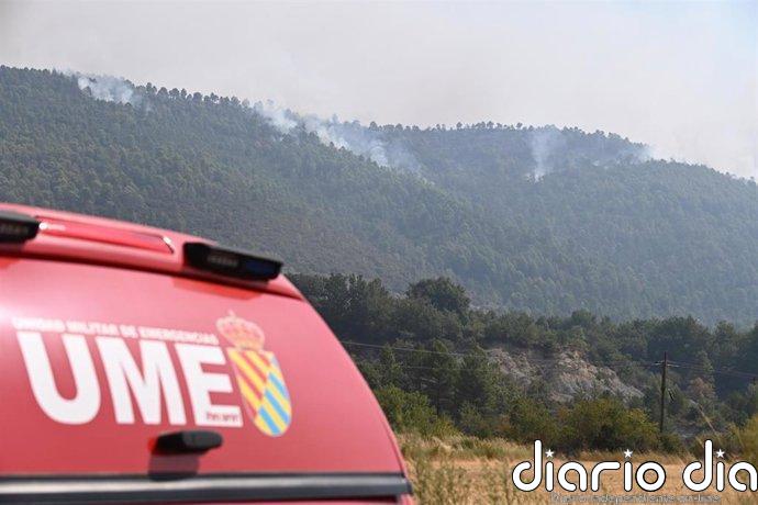 Muere un militar de la UME en un accidente de tráfico mientras combatía el incendio de Riglos (Huesca)