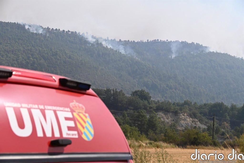 Muere un militar de la UME y dos están heridos en un accidente mientras combatían el fuego en Riglos (Huesca)