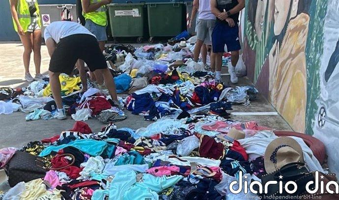 Nuevo operativo contra la venta ambulante ilegal en el Parc de la Mar con más de 3.000 objetos intervenidos