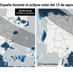 Nuevo pronóstico de AEMET por el eclipse: estabilidad en casi todo el país y nubes en área cantábrica y norte de Galicia