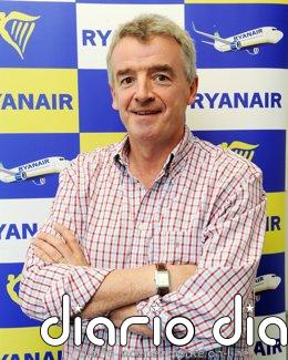 O'Leary niega que Ryanair tenga falta de aviones y atribuye los recortes en España a los costes aeroportuarios