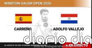 Pablo Carreno Busta - Adolfo Vallejo, en directo hoy: sigue el partido de Winston-Salem Open