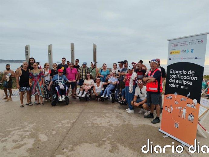 Personas con discapacidad viven el eclipse: "Impactante, fue genial"
