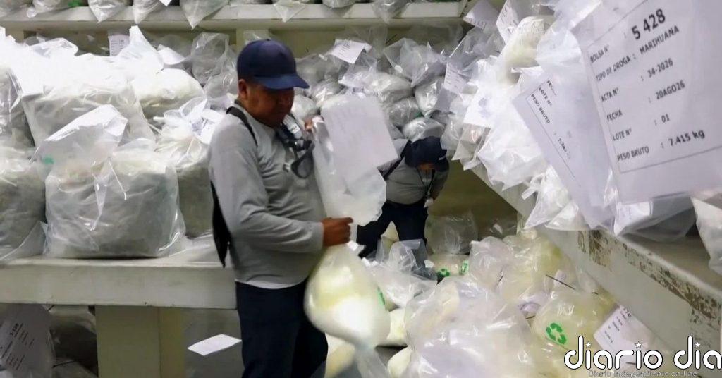 Perú destruye más de nueve toneladas de droga incautada en una operación contra el narcotráfico
