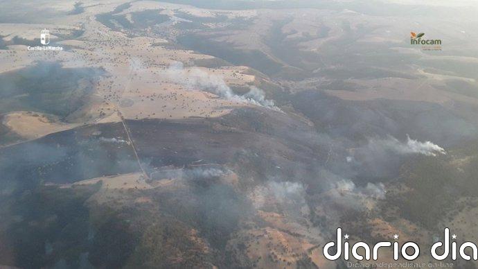 Queda controlado el incendio de Puebla de Don Rodrigo