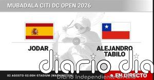 Rafael Jodar - Alejandro Tabilo, en directo hoy: sigue el partido de Mubadala Citi DC Open