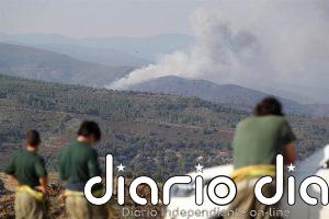 Reactivado el incendio de Veguellina (León) en un flanco que cae hacia el pueblo