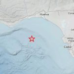 Registrado este domingo un terremoto de magnitud 2,5 en el Golfo de Cádiz