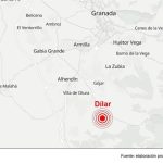 Registrado un nuevo sismo, de magnitud 3,4, con epicentro en el municipio granadino de Dílar