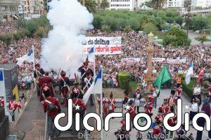 Representantes de grupos de euskal dantza dan inicio a la Semana Grande de San Sebastián entonando el 'Artillero'