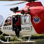 Rescatada en helicóptero una mujer tras sufrir una caída en el monte Gorbea, en Zeanuri (Bizkaia)
