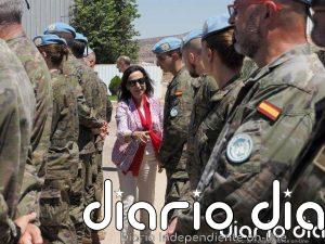 Robles agradece en Líbano la labor de los militares españoles pese a los "momentos difíciles": "Es un orgullo"