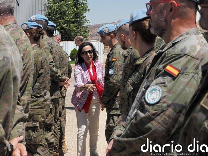 Robles agradece en Líbano la labor de los militares españoles pese a los "momentos difíciles": "Es un orgullo"