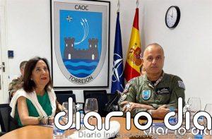 Robles agradece su labor al Centro de Operaciones Aéreas de OTAN de Torrejón, que vigila parte del espacio aéreo europeo