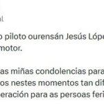 Rueda lamenta la pérdida del piloto ourensano Jesús López: "Era un hombre muy querido en el mundo del motor"