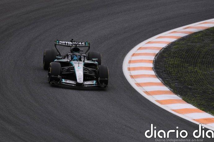 Russell se lleva una ajustada 'pole' del Sprint en Zandvoort