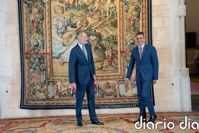 Sánchez se reúne con el Rey tras considerar que hay "razones suficientes" para que Felipe VI visite Ceuta y Melilla