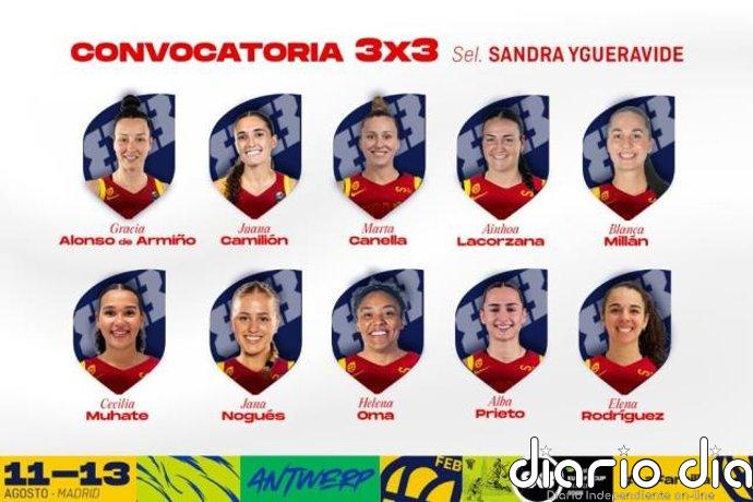 Sandra Ygueravide ofrece la lista de la selección 3x3 para las Women's Series Sea Breeze