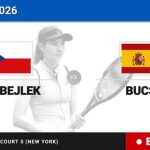 Sara Bejlek - Cristina Bucsa, en directo hoy: sigue el partido de US Open WTA