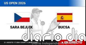 Sara Bejlek - Cristina Bucsa, en directo hoy: sigue el partido de US Open WTA