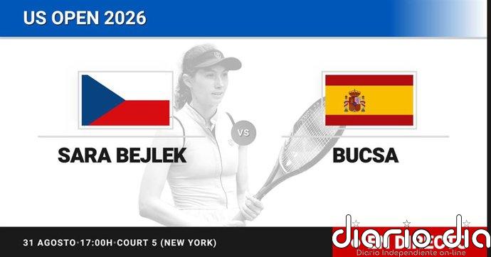 Sara Bejlek - Cristina Bucsa, en directo hoy: sigue el partido de US Open WTA
