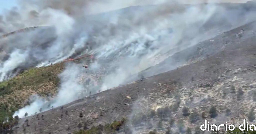 Siguen activos los incendios de Cáceres y el de Zamora está estabilizado