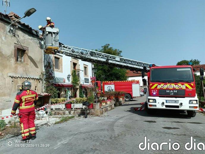 Sofocado un incendio en una vivienda en La Cavada