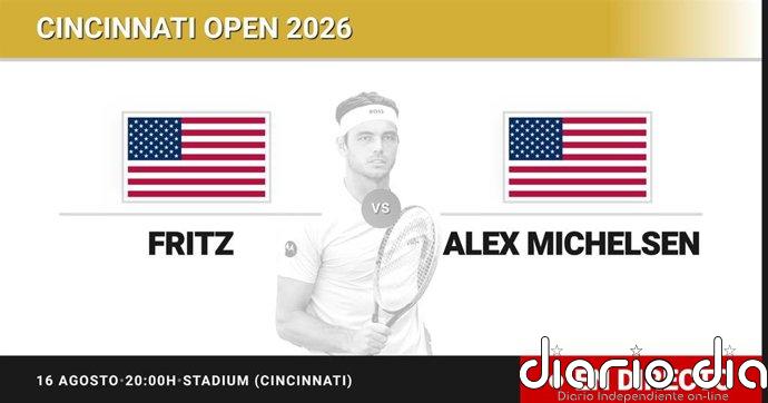 Taylor Fritz - Alex Michelsen, en directo hoy: sigue el partido de Cincinnati Open