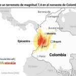 Terremoto en Colombia en directo: Última hora del seísmo, fallecidos, heridos y aeropuertos cerrados