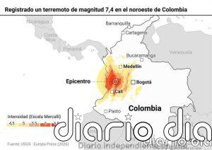 Terremoto en Colombia en directo: Última hora del seísmo, fallecidos, heridos y aeropuertos cerrados