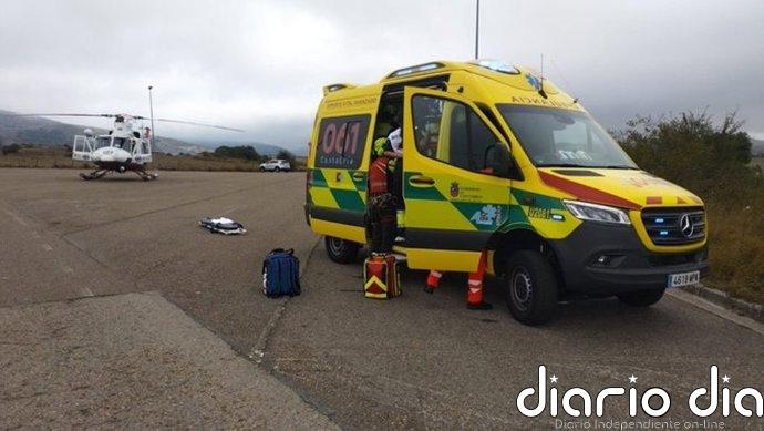 Trasladan a un hombre de Reinosa al Hospital de Cruces por quemaduras de origen eléctrico