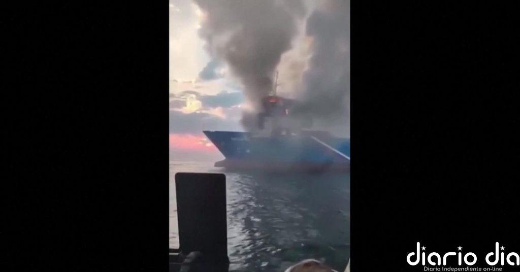 Tres tripulantes resultan gravemente heridos tras un ataque con drones contra un buque de carga cerca del puerto ruso de Novorossiysk
