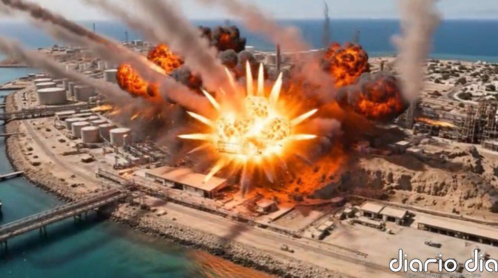 Trump publica un vídeo generado por IA que muestra la isla iraní de Jarg "siendo volada en pedazos"