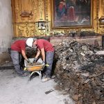Un año después del incendio de la Mezquita, el Cabildo ya ha restaurado más del 80% de la zona afectada