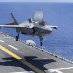 Un caza F-35B de la Marina de EEUU se estrella en una base de California y su piloto logra eyectarse