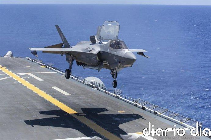 Un caza F-35B de la Marina de EEUU se estrella en una base de California y su piloto logra eyectarse