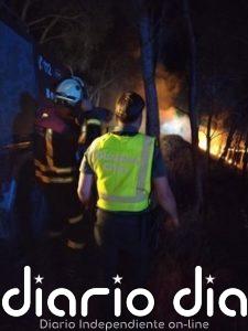 Un incendio forestal en Peralta afecta a 200 metros de masa forestal
