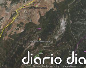 Un rayo provoca un incendio forestal en la Sierra de Burete, en Cehegín