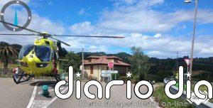 Una mujer herida tras sufrir un accidente con su moto en Coya (Piloña)