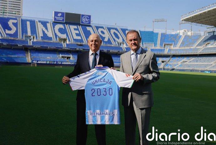 Unicaja refuerza su alianza con el Málaga CF y se convierte en partner estratégico del club hasta 2030