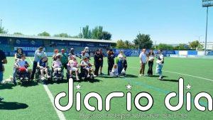 Utebo (Zaragoza) marca un gol por Aspace Zaragoza en una jornada de fútbol, redes y solidaridad